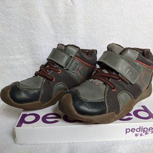 Pediped Flex Justin Charcoal Brown - Boy Sz 3.5
